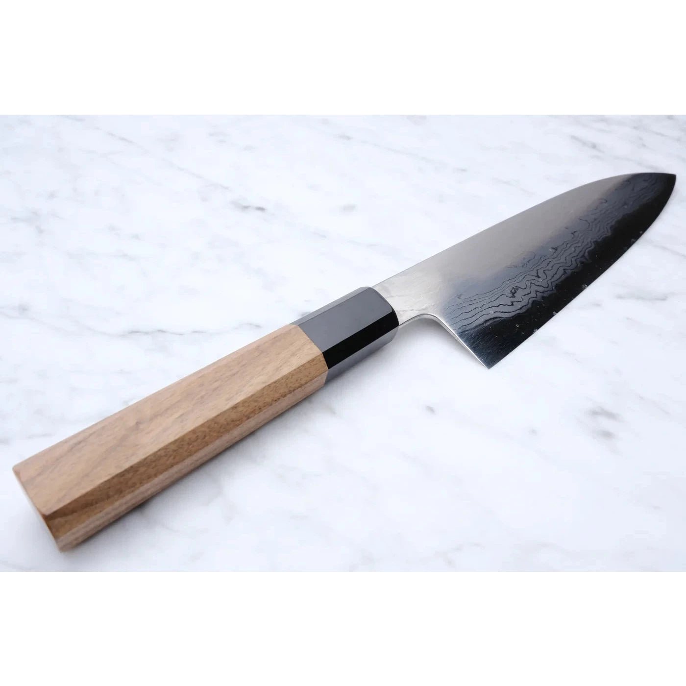 Hatsukokoro Komorebi 180 mm Santoku Damaskus Blue - 1 - 2nd. sortering_ _ _ _HK - DKB2 - B1 - ST1808. Santoku by Hatsukokoro