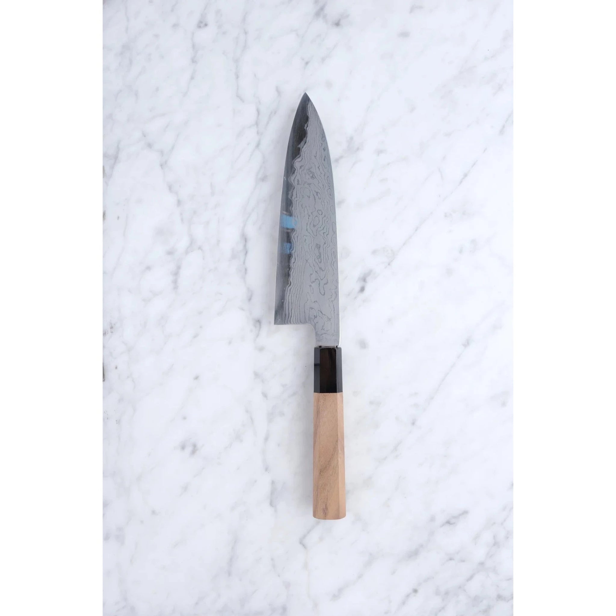 Hatsukokoro Komorebi 180 mm Santoku Damaskus Blue - 1 - 2nd. sortering_ _ _ _HK - DKB2 - B1 - ST18010. Santoku by Hatsukokoro