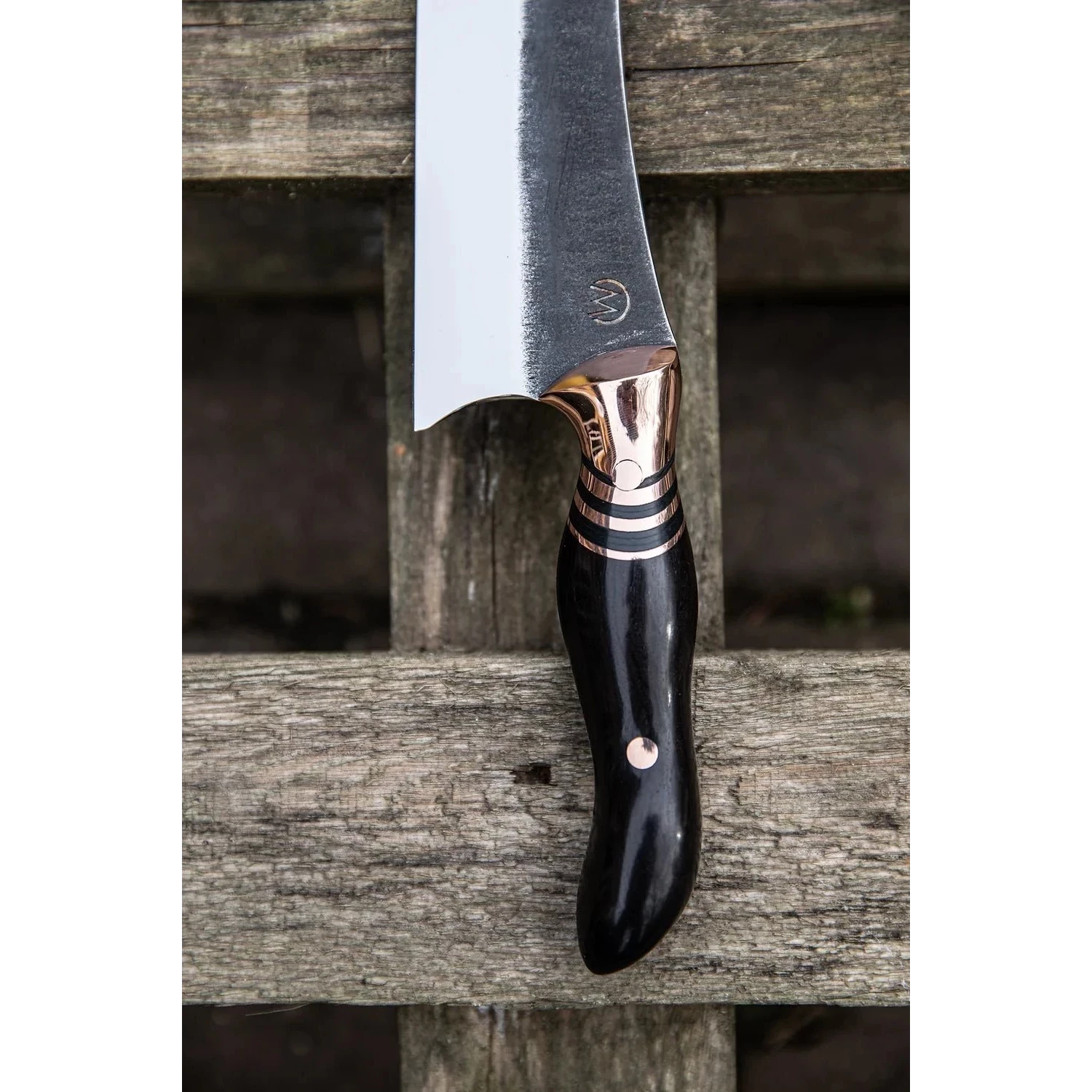 Gyuto køkkenknive fra M_Knives. 'Moustache Copper Slayer' Gyuto køkkenkniv _MKN/MSTC/GYUTO/3686/01