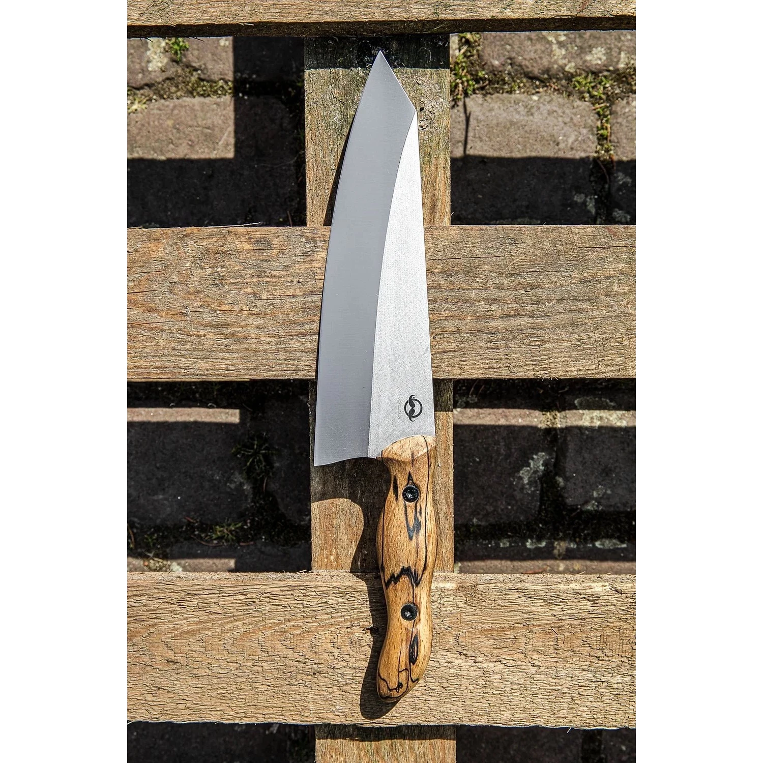 Kiritsuke køkkenknive fra M_Knives. 'Moustache Puki - Kiritsuke' _MKN/MSTC/KIRIT/3689/01