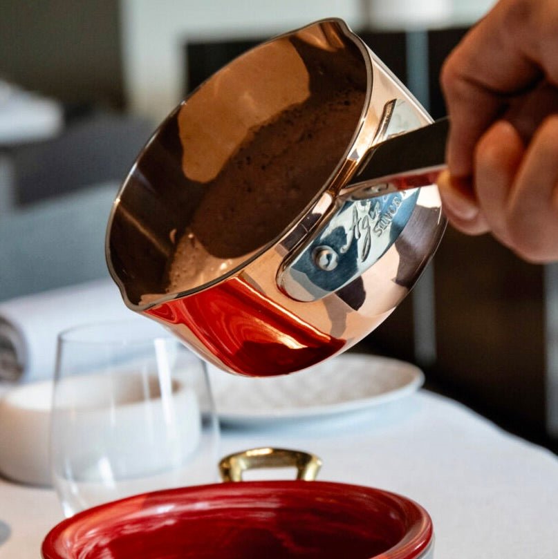 Rune - Jakobsen Design Lille kasserolle 4 - PLY Kobber med hank og dobbelt tud. Diameter 14 cm. Kasserolle_1