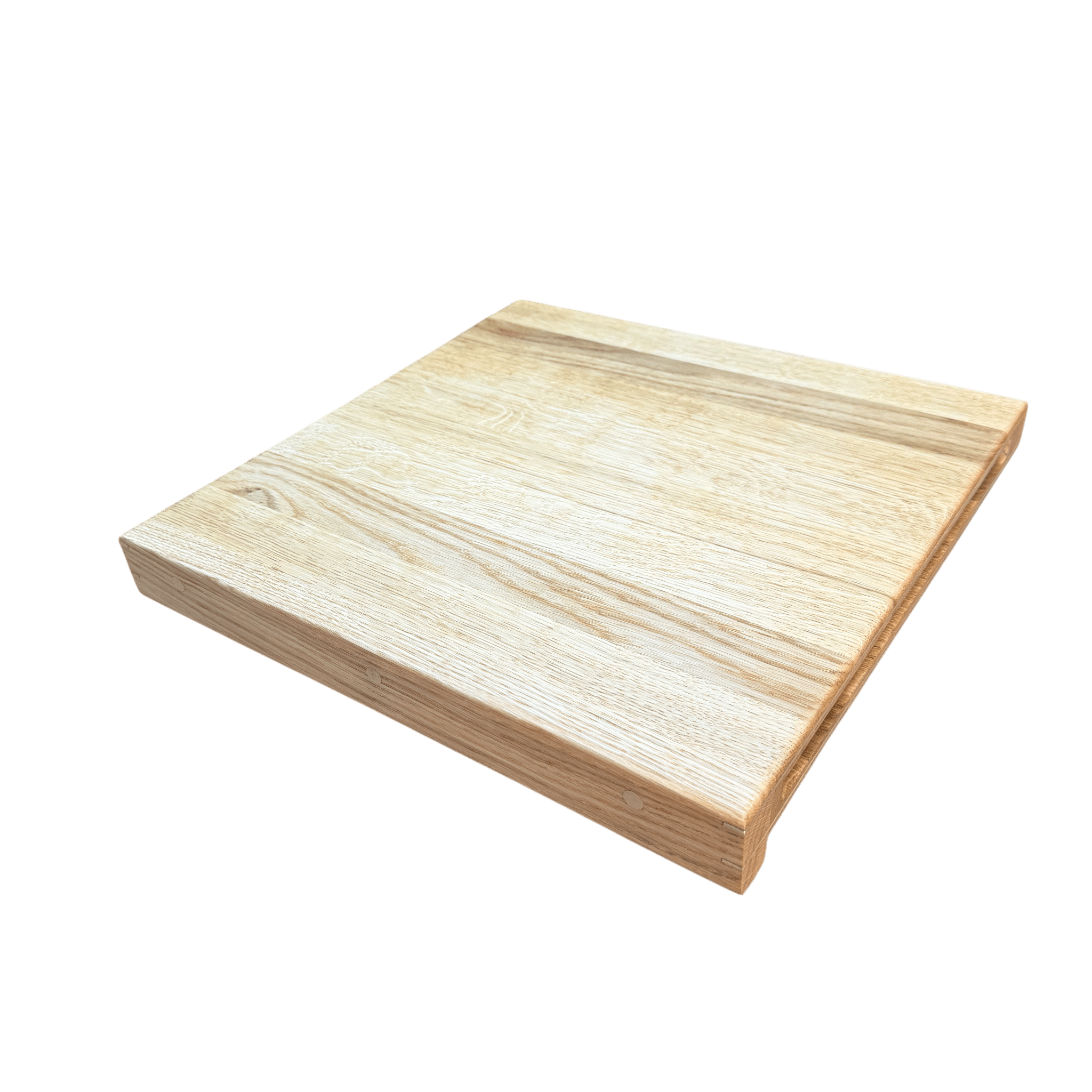 Rune - Jakobsen Design OUTLET 'Forefront' skærebræt med forkant. 40 x 40 cm. Eg og messing Outlet_1