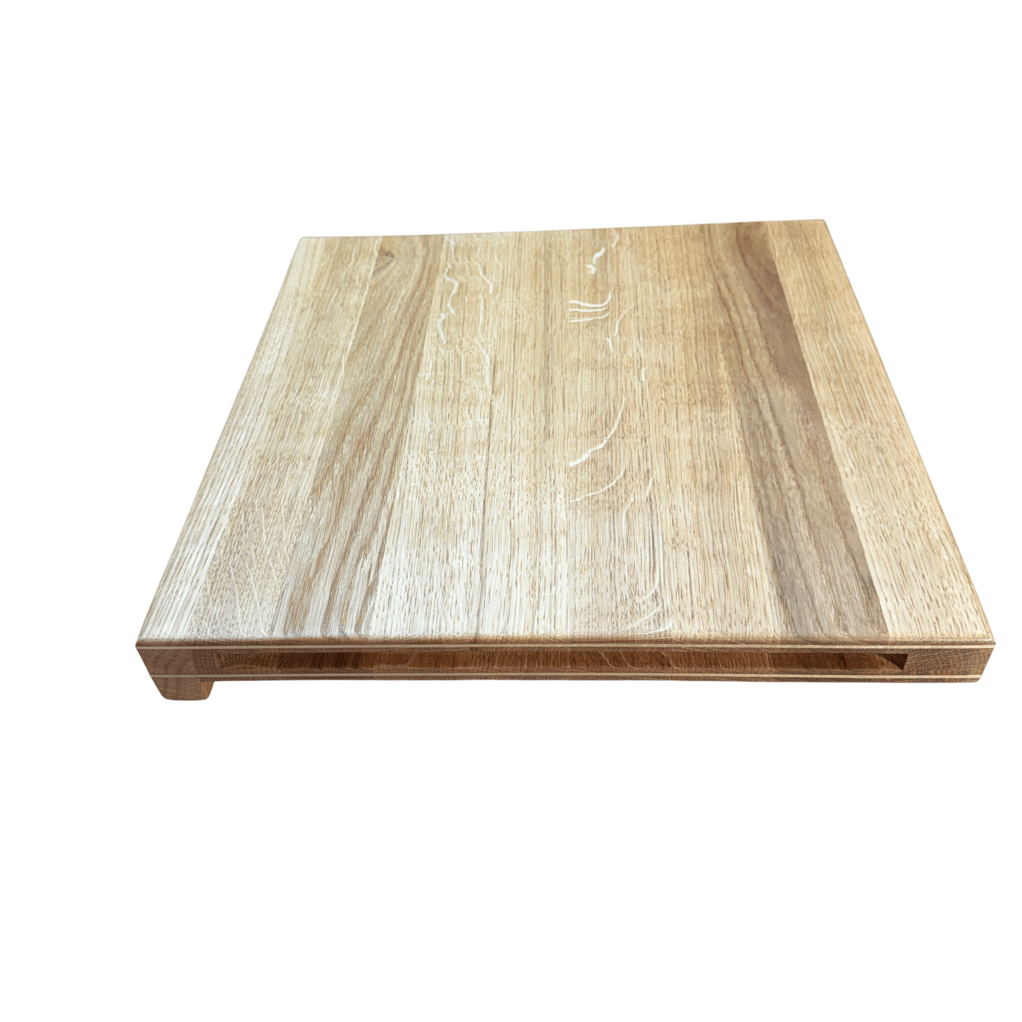 Rune - Jakobsen Design OUTLET 'Forefront' skærebræt med forkant. 40 x 40 cm. Eg og messing Outlet_2