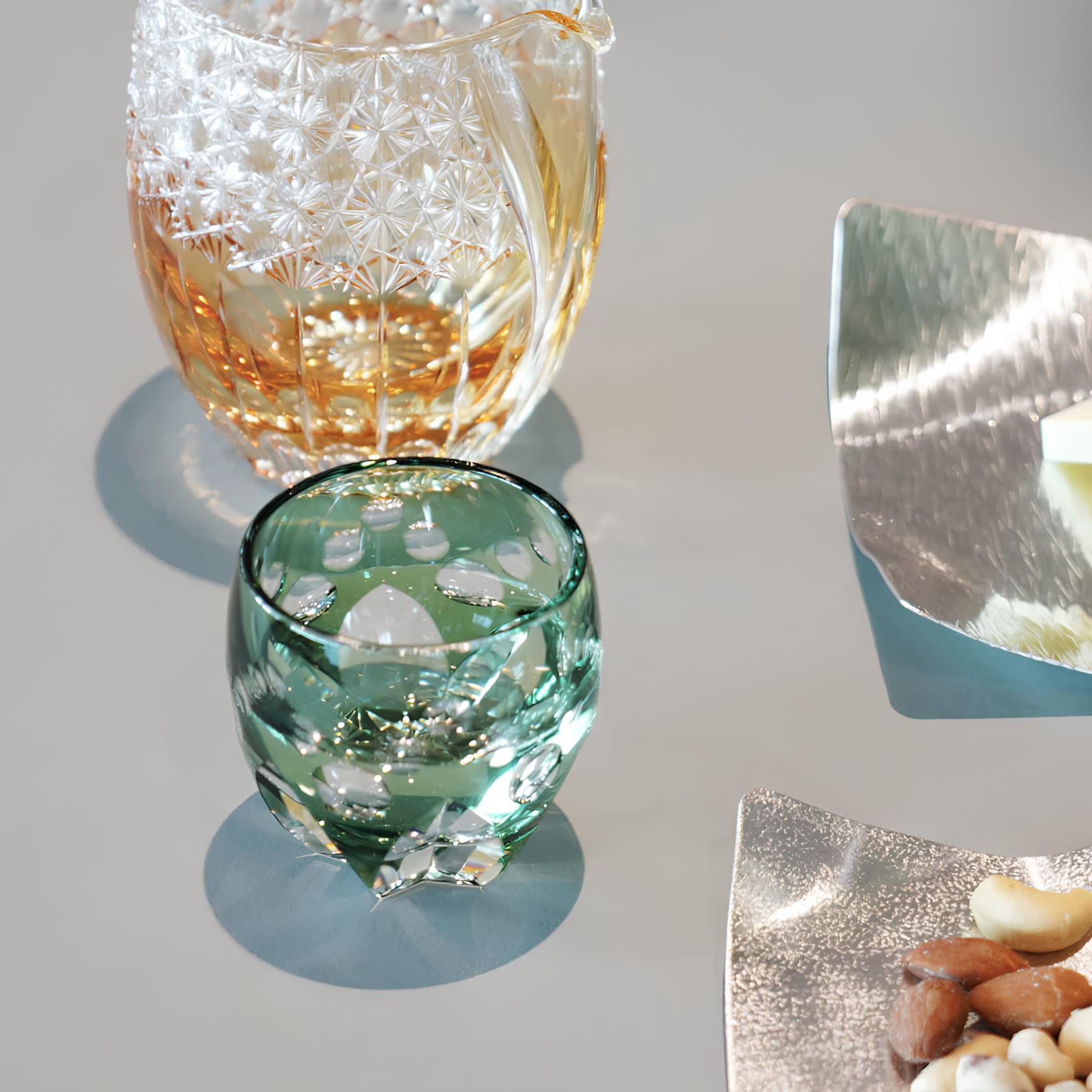 Rune - Jakobsen Design Sakeglas i Edo Kiriko, “Daffodil”, af Satoshi Nabetani Whiskyglas_4