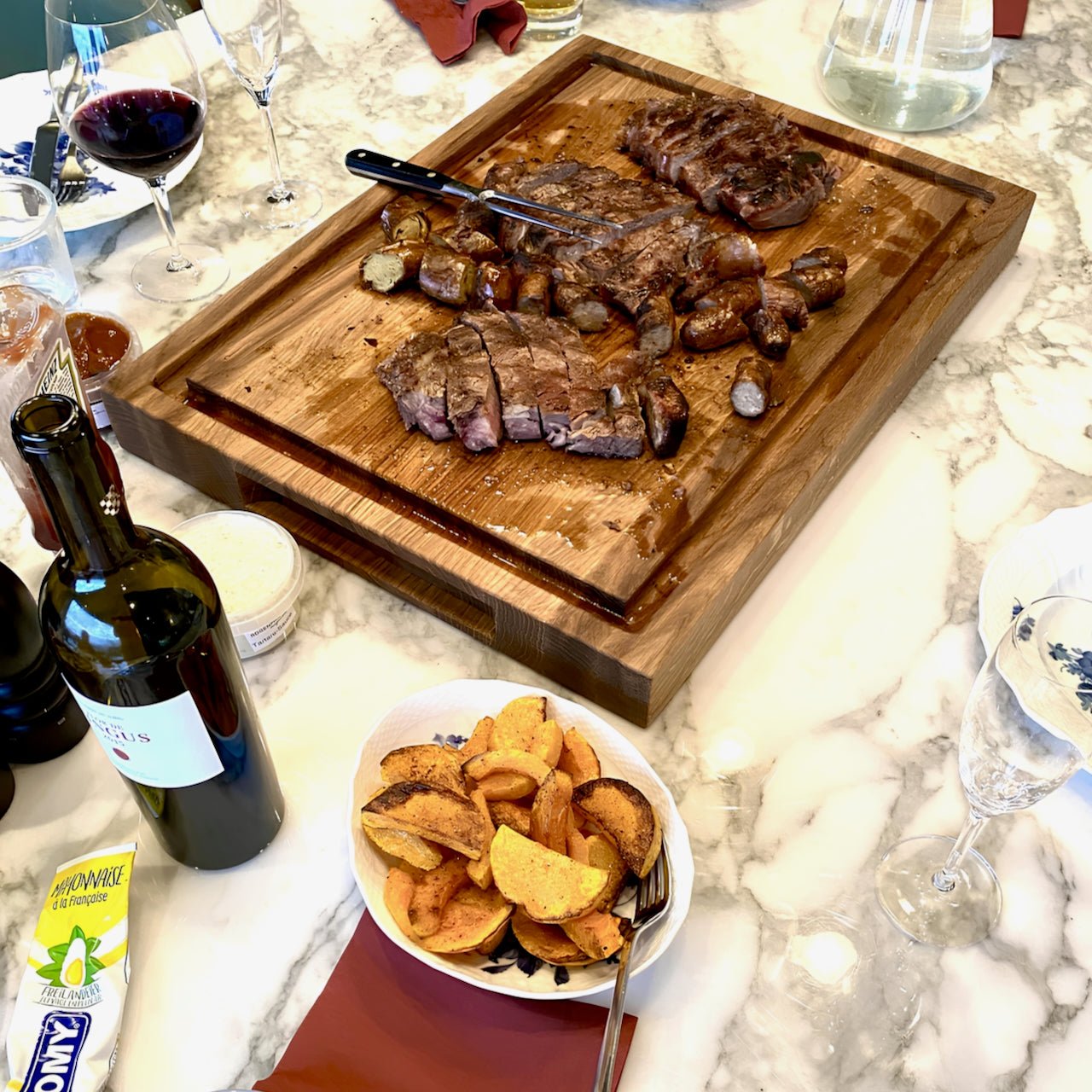 Rune - Jakobsen Design XXL - mega skærebræt med saftrille. Egetræ Skærebrætter_2