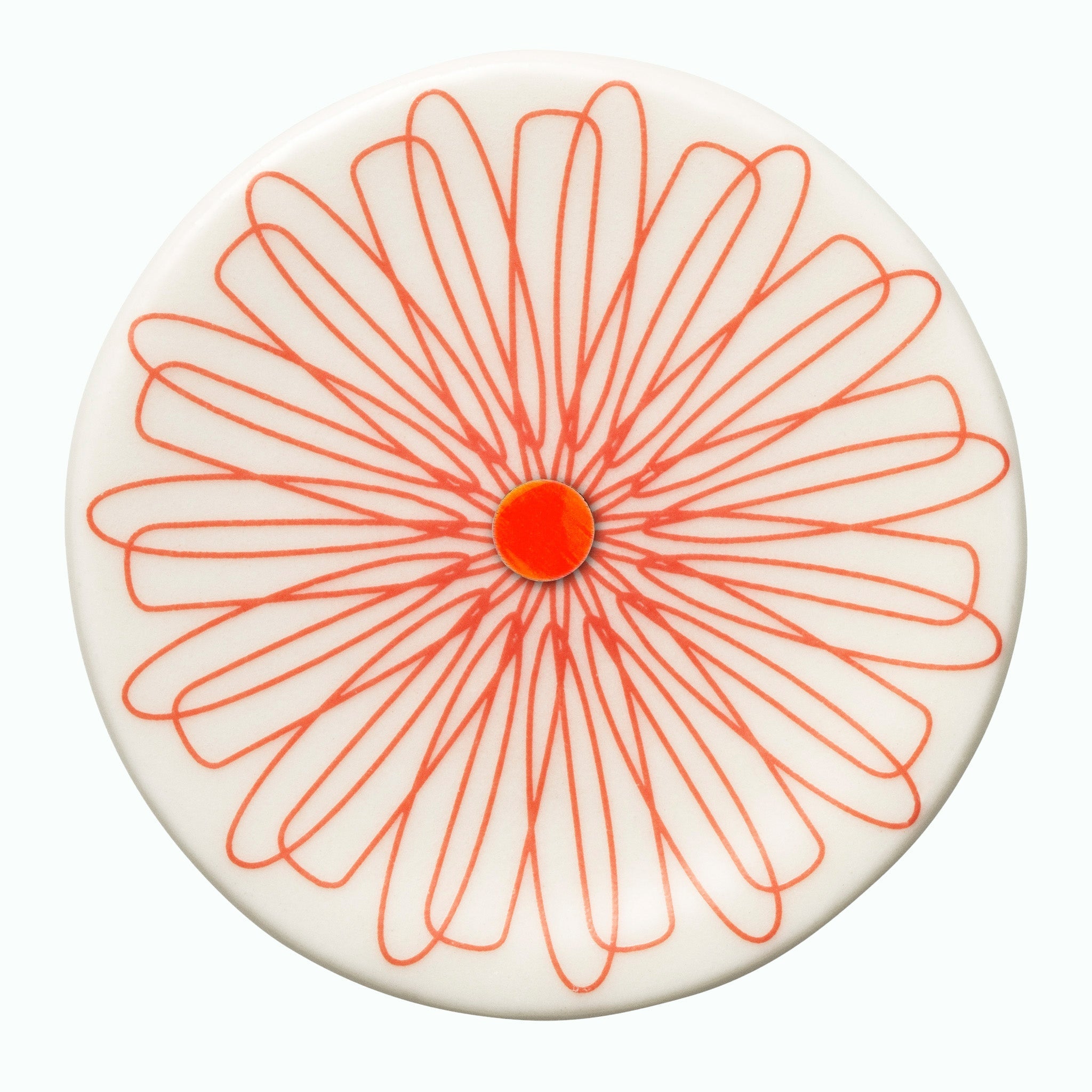 Brocher fra Scherning CPH. ICON broche no. 02 · CORAL RED _SCH/CNBR/BROCH/4970/01