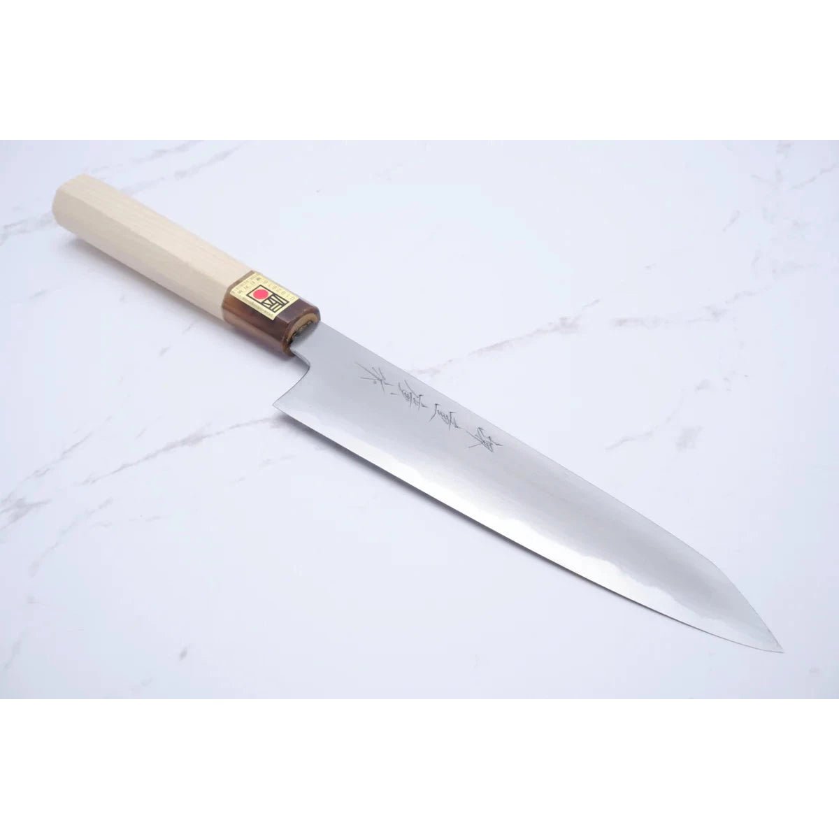 Shigehiro Kasahara 210 mm K - Tip Gyuto White - 2_ _ _ _SHK - 210KG3. Kiritsuke by Shigehiro Kasahara
