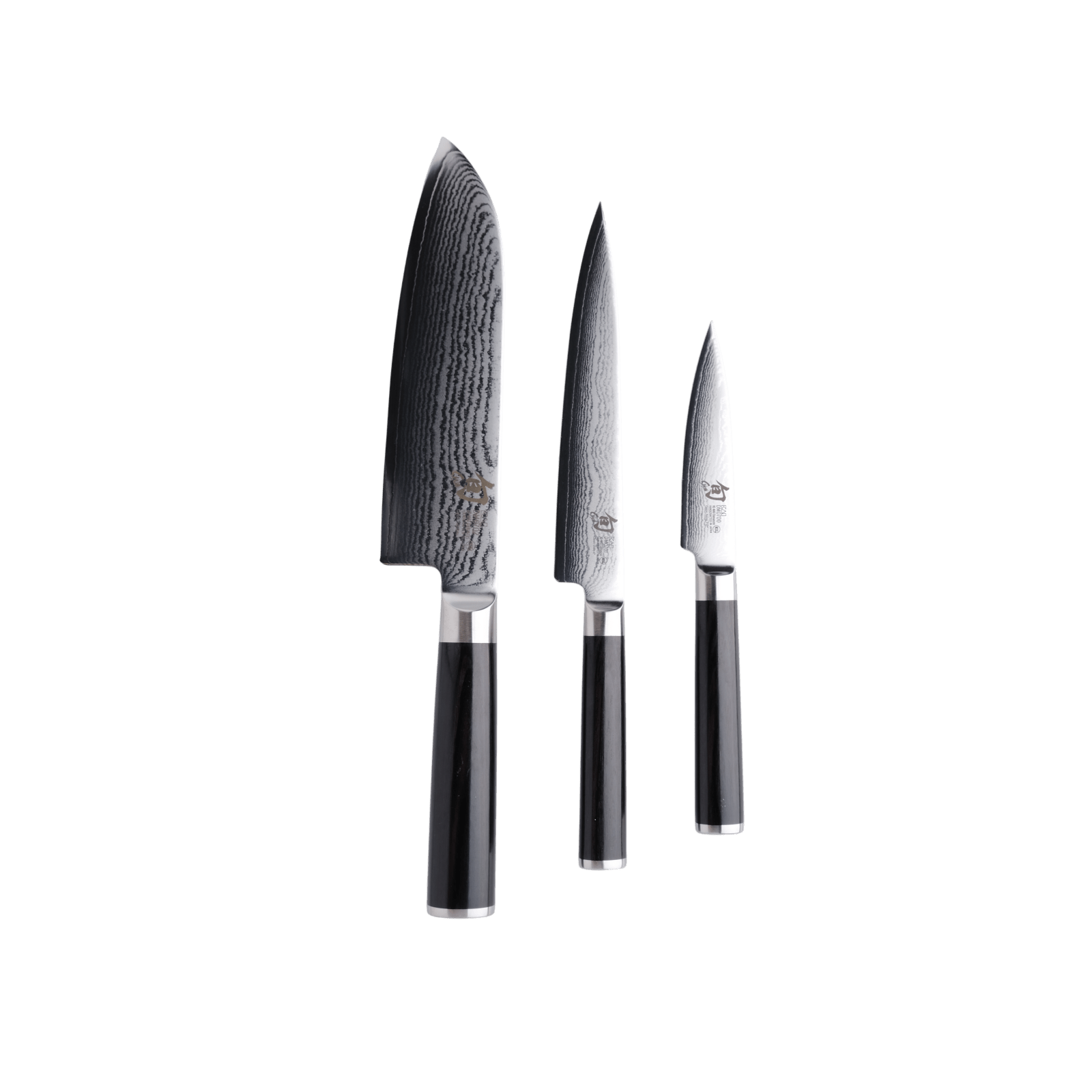 KAI Shun Classic Knivsæt Santoku, Urtekniv og Utilitykniv _2