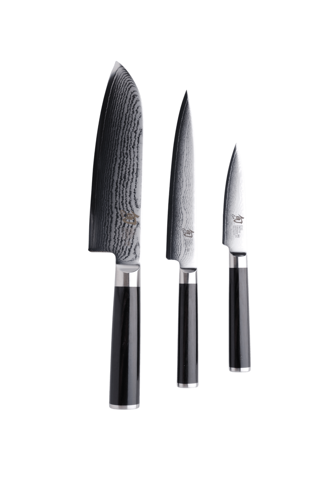 KAI Shun Classic Knivsæt Santoku, Urtekniv og Utilitykniv _2