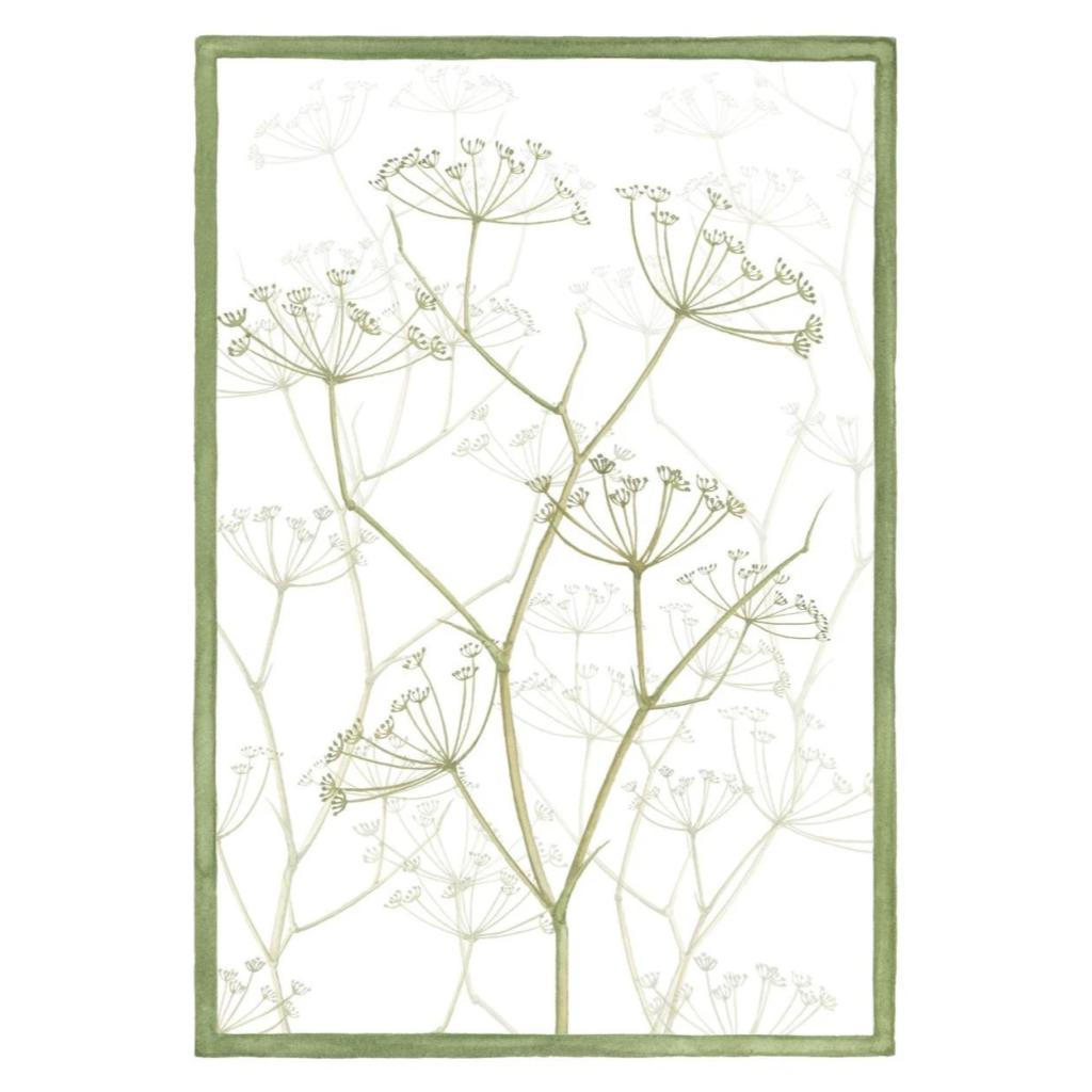 Selvatica linen tea towel – hanging in the kitchen