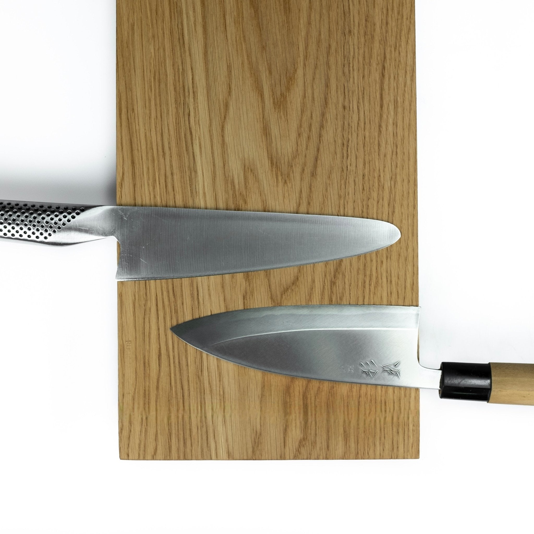 Wideboard Vertical - knivskinne i 15 / 20 /25 cm bredde og længder mellem 40 - 120 cm til lodret montering. - Egetræ–40 cm - 15 cm - Knivskinner–Rune - Jakobsen Woodworks