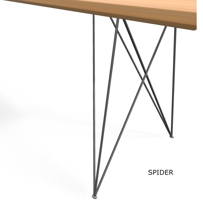 Flatcap furniture 'IRON LEGS' plankebord_6 by Rune-Jakobsen Design