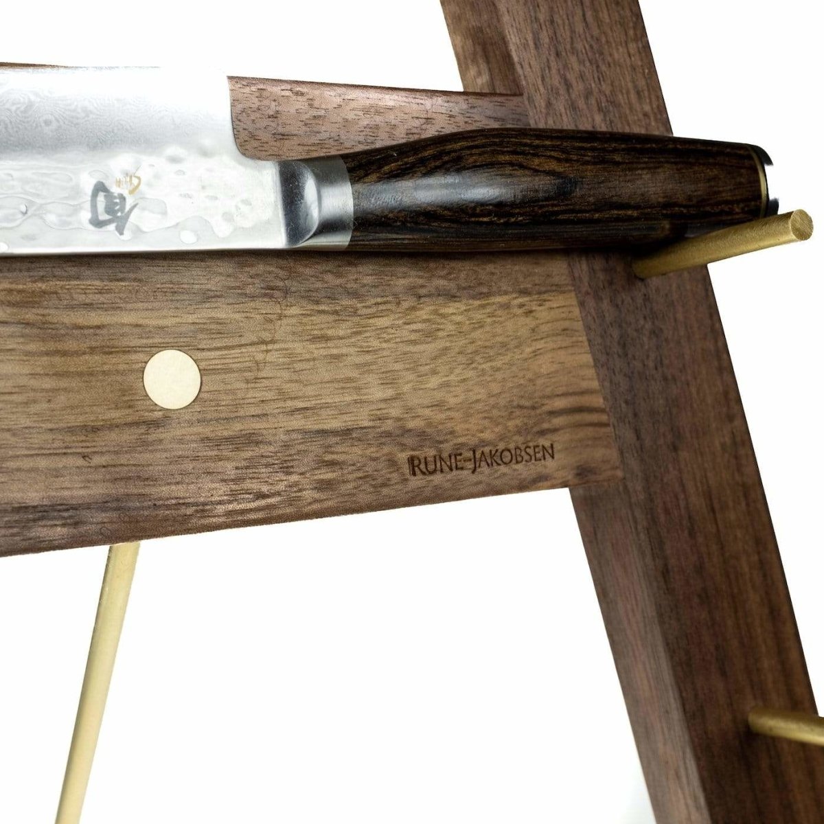 katana aufbewahrung Katana – Messerhalter mit Metalldetails für bis zu 8 Messer