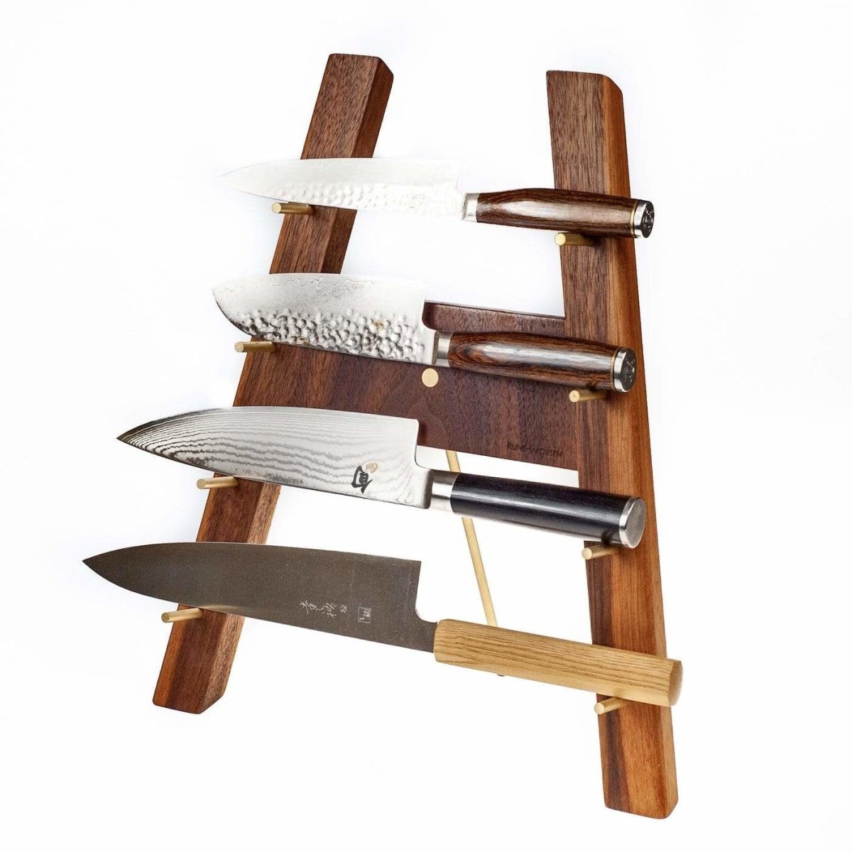 katana aufbewahrung Katana – Messerhalter mit Metalldetails für bis zu 8 Messer