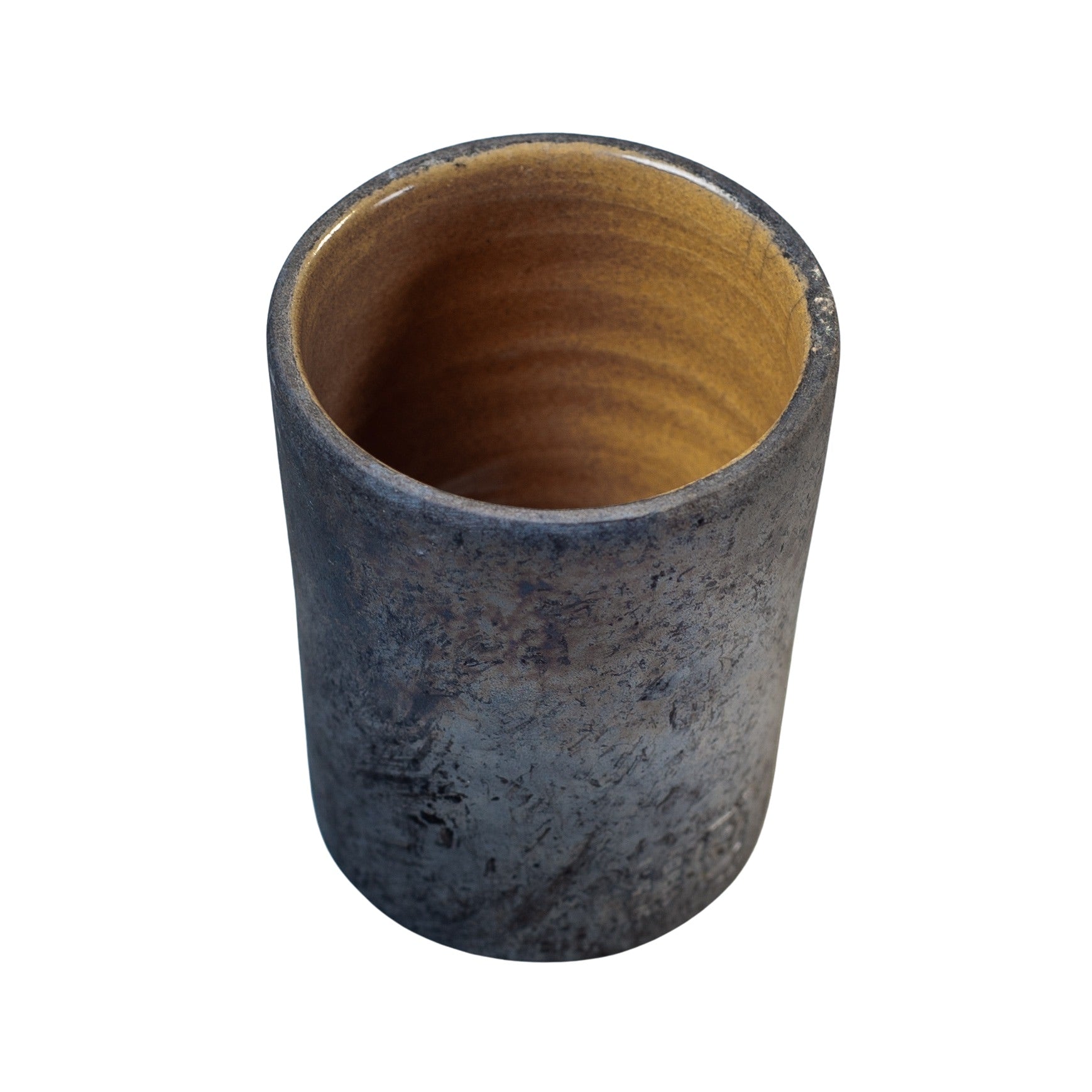 'Cylinder', raku, 10 cm, fås i flere farver Krus fra Rune-Jakobsen Design